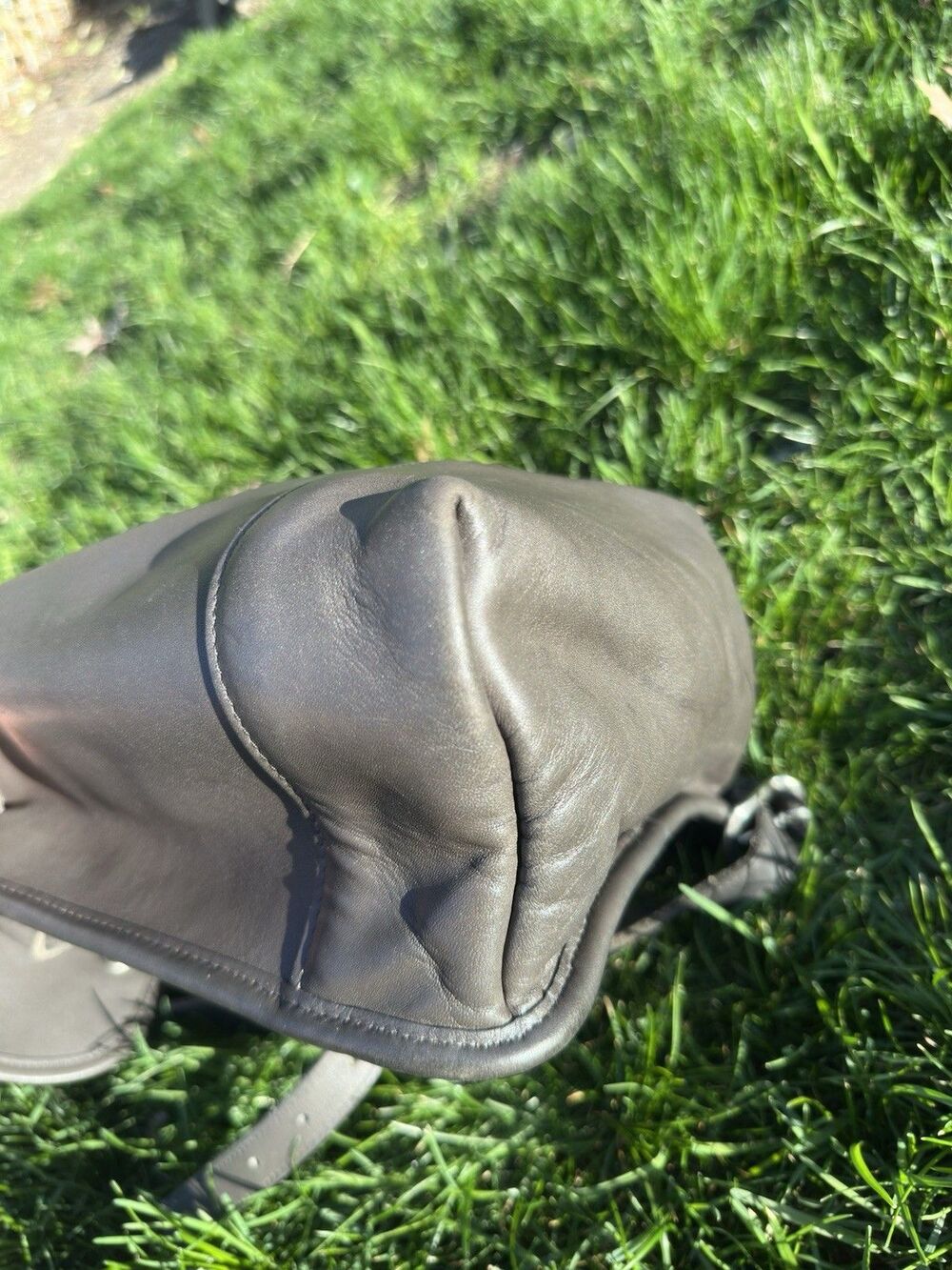 Vintage Coach Daypack 9960 Grey Leather Bag Nickel Hardware 90s Costa Rica - Picture 9 of 15